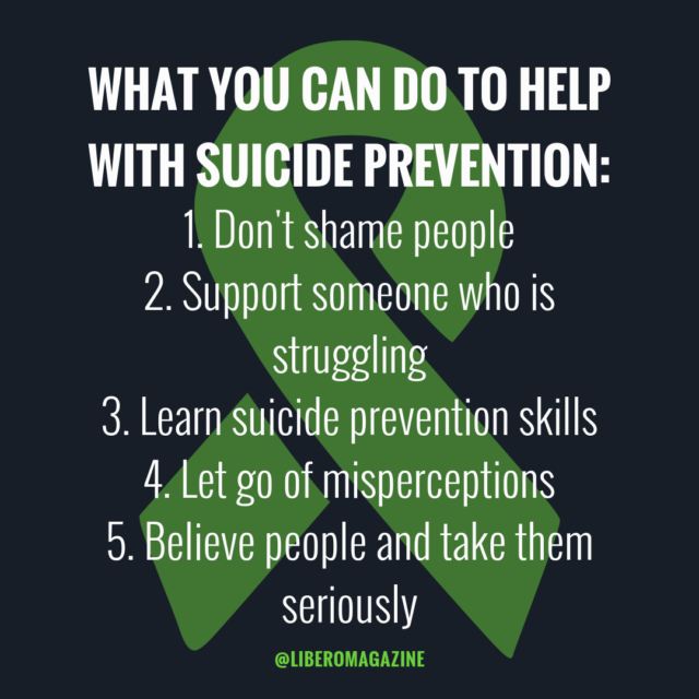 What You Can Do For Suicide Awareness Week - Libero Magazine