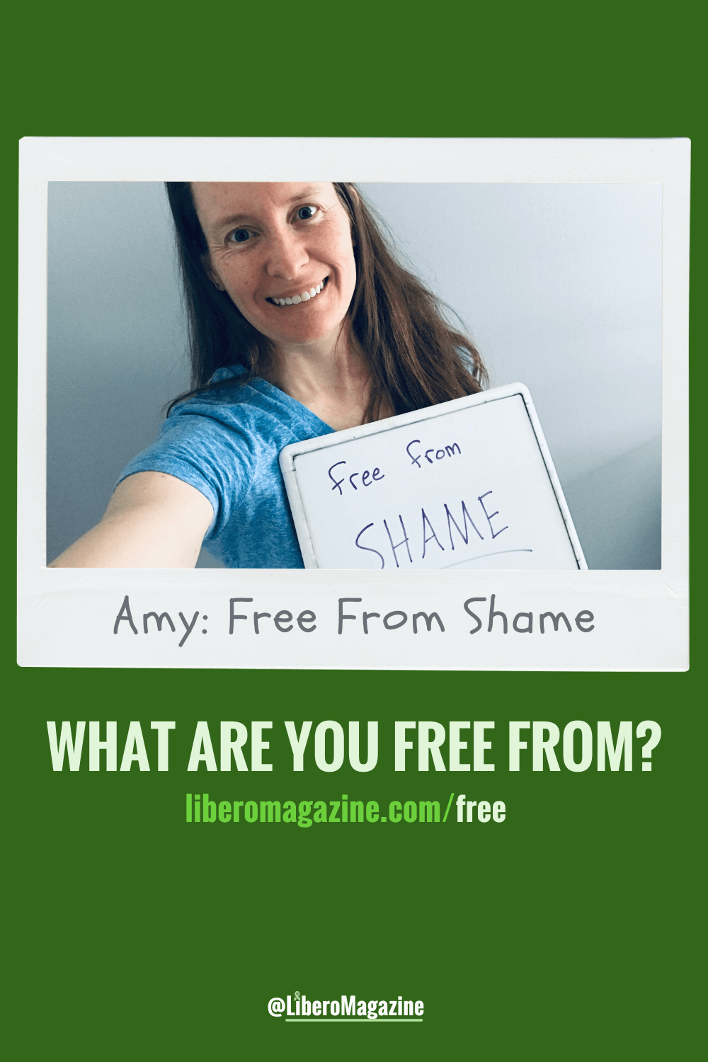 Amy "Free from shame" pin