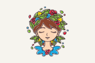 eating disorders and control feature image woman with flower headband