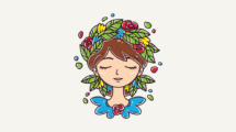 eating disorders and control feature image woman with flower headband